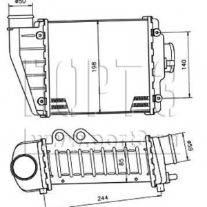 RADIATEUR  AIR - INTERCOOLER - ECHANGEUR - REFROIDISSEUR AIR -  VOLKSWAGEN PASSAT