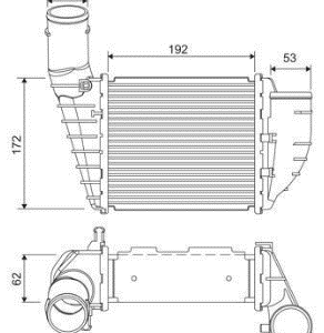 RADIATEUR  AIR - INTERCOOLER - ECHANGEUR - REFROIDISSEUR AIR - AUDI A4 / SKODA SUPERB I / VOLKSWAGEN PASSAT IV