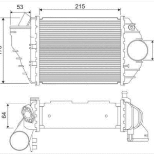 RADIATEUR  AIR - INTERCOOLER - ECHANGEUR - REFROIDISSEUR AIR - AUDI A4 / SKODA SUPERB I / VOLSKSWAGEN PASSAT IV