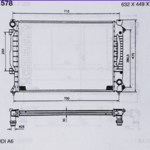RADIATEUR EAU MOTEUR - REFROIDISSIMENT - AUDI A6