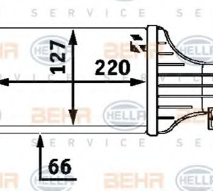 RADIATEUR AIR - INTERCOOLER - ECHANGEUR - REFROIDISSEUR AIR - OPEL ASTRA/ZAPHIRA