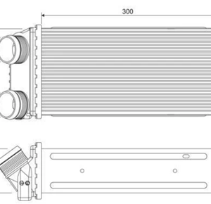 RADIATEUR  AIR - INTERCOOLER - ECHANGEUR - REFROIDISSEUR AIR - PEUGEOT 206